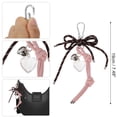 thumbnail image 2 of Unique Bargains 1 Pc Handbag Charm Knot Heart Bag Charm Brown Pink, 2 of 5