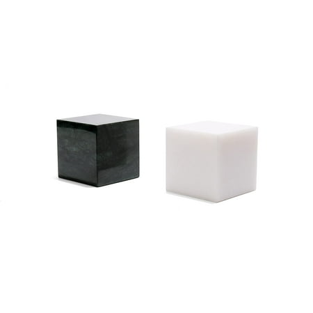 

MIINNOKO 2 Marble bookends Modern Stone Bookshelf Decor Shelf Decor Heavy Duty bookend kit Coffee