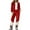 C-Wine53, variant on Christmas Pajamas For Women Set Santa Claus Themed Loungewear Flannel Loose Fit Top Ankle-Tied Pants 2 Piece Soft Outfit