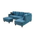 thumbnail image 2 of MAYEERTY Modern Adult 3-Piece Couch Set - Blue Vibrant Color, Lively Living Room Seating Decor, 2 of 11