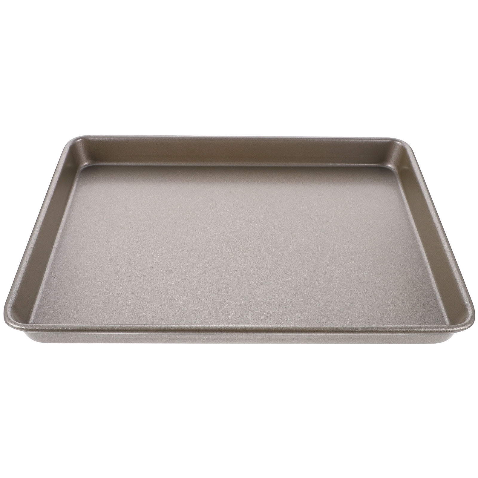 ULTNICE 1Pc Heavy Duty Golden Baking Tray with Rounded Corners Non Stick Carbon Steel