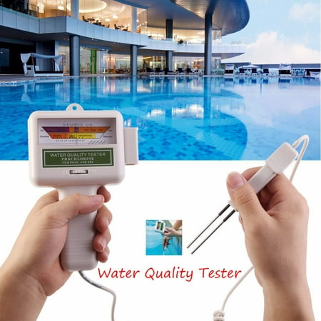 PH CL2 Chlorine Level Meter Water Quality Tester Test Monitor Swimming Pool (Best Way To Test Silver)
