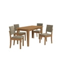 thumbnail image 1 of Juego Comedor Kappesberg 1.6m con 4 Sillas Luna Canela/Beige, 1 of 10