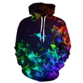 thumbnail image 2 of Sudadera con capucha con estampado geométrico en 3D y corazón de amor para hombre, sudaderas de manga larga con patrón colorido para primavera y otoño, sudaderas con capucha de calle, 2 of 5