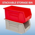 thumbnail image 5 of Akro-Mils Stackable Storage Bins, AkroBins 30240 Stacking Organizer, 15"x8"x7", Blue, 12-Pack, 5 of 13