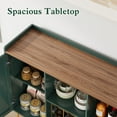thumbnail image 4 of HLR 47.2" Coffee Wine Bar Cabinet with 2 Door, Modern Buffet Sideboard Table for Dining Room, Green, 4 of 8