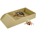 thumbnail image 2 of JUNWELL Tortoise Food Dish Reptile Water Food Bowls with Anti-Slip Ramp Reptile Water Dish Reusable Turtle Reptile Pool Tortoise Habitat Accessories for Turtles Horned Frogs and Lizards 3, 2 of 8
