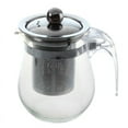 thumbnail image 1 of 350mL Heat-resistant Clear Glass Teapot Stainless Steel Infuser Flower Tea Pot, 1 of 5