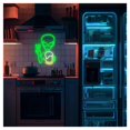 thumbnail image 2 of Drinking Alien Neon Signs For Wall Decor LED Neon Light USB-powered For Bedroom Bar Home Room Illuminated 28cm×40cm, 2 of 4