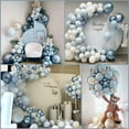thumbnail image 6 of Balloon Garland Set, 128 Pieces Blue and White Balloon Kit for Birthday, Baby Shower, Party Decorations, 6 of 7