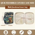 thumbnail image 7 of ZUXONGSY Highland Cow Flower Print Bible Cover for Women Large Bible Protective Carrier Multifunctional Handbag with Pen Slots Scripture Bag for ChuZU, 7 of 7