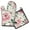 Pioneer Flower, variant on Pioneer Flower Kitchen Oven Mitt and Pot Holder Sets 2 Pcs for Baking, Cooking and Grilling, Heat Resistant Up To 392 °F