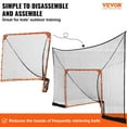thumbnail image 2 of Vevor ZQGQQMTJK66YPRVT9V0 Hockey & Lacrosse Goal Backstop with Extended Coverage, 2 of 7