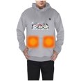 thumbnail image 5 of Unisex Heated Fleece Sweatshirt USB Powered Thermal Jacket Adjustable Winter Hoodie Quick Heat Tech for Cold Weather Activities, 5 of 5