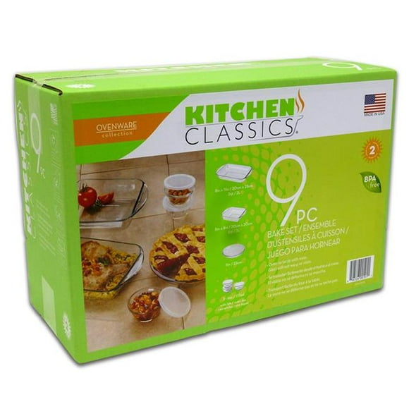 Libra Wholesale Kitchen Classics Ovenware Collection Bake Set, Clear