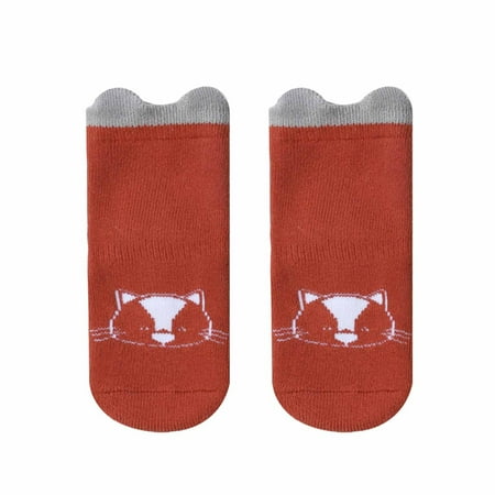 

kpoplk Girls Christmas Socks Baby Infants Toddlers Girls Mid Calf Length Socks Antislip 1Pair Sock Shoes Funny Christmas Socks(Red)