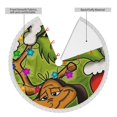 thumbnail image 4 of Faldas para árbol de Navidad de Grin-Ch de 30 pulgadas, tapete para árbol de Navidad para fiestas de invierno, falda para árbol de Navidad para decoraciones navideñas rústicas, 4 of 8