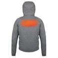 thumbnail image 5 of Mobile Warming Men's Heated Phase Hoodie Grey Size 3X-Large, 5 of 5