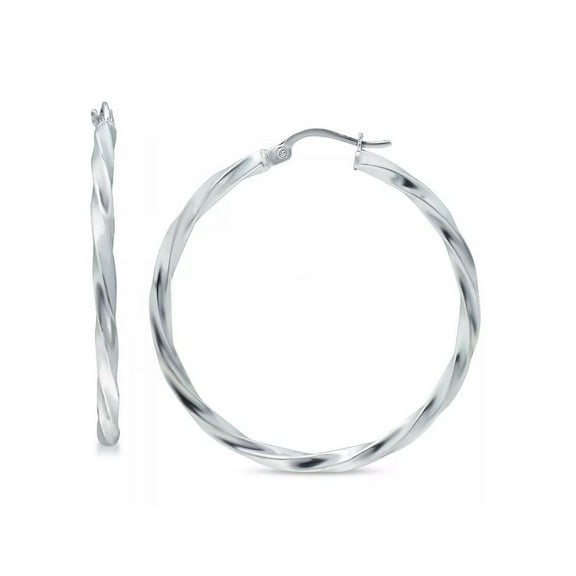GIANI BERNINI Twist Hoop Earrings in Sterling Silver