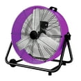 thumbnail image 3 of Industrial Fan 24" up to 8800 CFM, High Velocity Fan with 3 Speeds, Heavy Duty Blower Equipped Waterproof Cover, 360° Tilt Air Circulator Recommended Use in Warehouse, Garage, Yard, Purple, 3 of 4