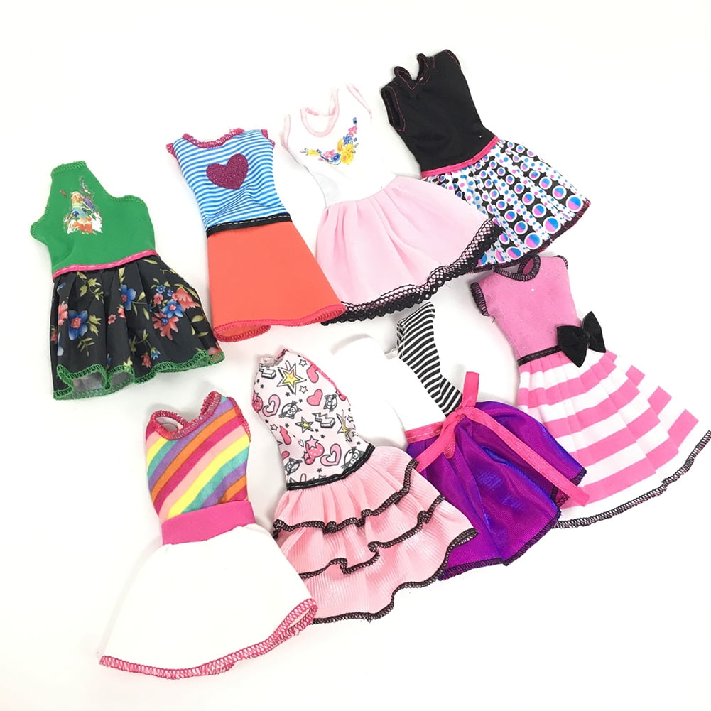 Handmade Fashion Doll Clothes Casual Wear One piece Dress Outfits Set for 11 Doll Random Style DOLL NOT INCLUDED Walmart