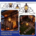 thumbnail image 5 of Halloween Spider Hanging Lantern Light, Hollow Cutout Hanging Spider Light, Spooky Vintage Metal Frame String Light for Front Door Window Mantel Indoor Outdoor Halloween Decorations, 5 of 15