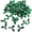 Green, variant on Triani 100Pcs Tiny Holly Leaves Berries1.38 Inch Artificial Berries Faux Berry Flowers for Crafts Applique Xmas Garland Wreath Present Box Wrapping Deco(Gold)