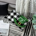 thumbnail image 3 of Buffalo Check ST Patricks Day Pillow Covers 12x20,Lumbar Black and White Pillows Decorative Throw Pillow Cases,Spring Lucky Shamrocks Pinch Me Decorations for Couch Sofa Outdoor Set of 1, 3 of 6