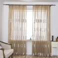 thumbnail image 2 of Poliéster puerta ventana cortina apagón para dormitorio sala de estar decoración (marrón), 2 of 8