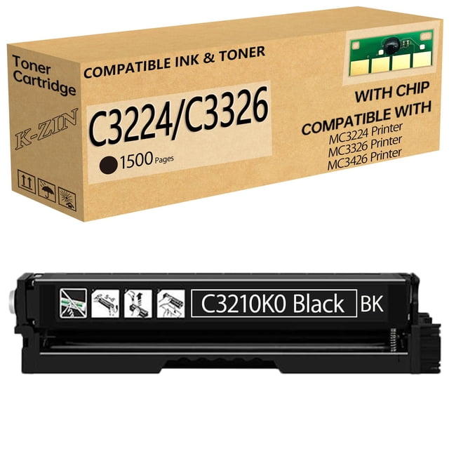 Cartucho de tóner K-ZIN C3210K0 negro compatible con Lexmark