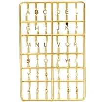 LOLIPPYY Miniature House Board 1 Piece Golden Rectangular Plastic for Dollhouse Decoration and Collectors