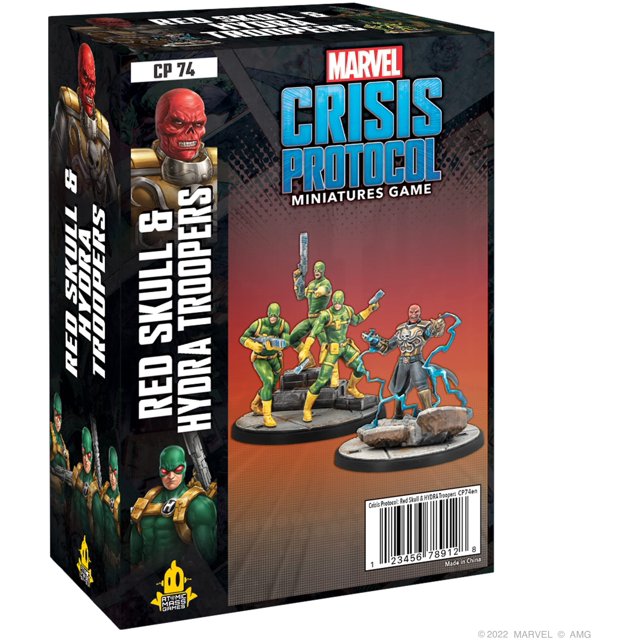 Juego de sobremesa de superhéroes Marvel Crisis Protocol Red Skull