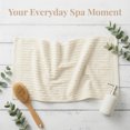 thumbnail image 5 of REGALWOVEN 100% Cotton Striped Hand Towels, Soft Absorbent Quick Drying Towel Sets for Home, Hotel, 14" x 32" Beige 4, 5 of 7