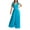 Blue, variant on Womens Trendy Sleeveless Dress Jumpsuits V Neck Pleated Wide Leg Long Romper Chain Belt Dressy Work Playsuits (S, Blue)