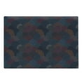 thumbnail image 1 of Abstract Cutting Board, Hand Drawn Composition with Triangles Lines and Arrows on Dark Toned Backdrop, Decorative Tempered Glass Cutting and Serving Board, Large Size, Multicolor, by Ambesonne, 1 of 1