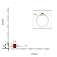 thumbnail image 6 of ANGARA Natural Ruby and Diamond Three Stone Ring in 14K White & Yellow Gold for Women (Size-6x4mm) | July Birthstone, Birthday, Anniversary, Jewelry Gift for Women | Natural Ruby Ring, 6 of 10