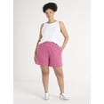 thumbnail image 3 of Terra & Sky Women's Plus Size Pull On Knit Shorts, 7" Inseam, 3 of 6