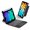 Black, variant on 7 Color Backlit Wireless Keyboard with Built-in Trackpad, Detachable Magnetic Multi-Angle Tablet Cover for iPad mini 6th & 7th Generation,Black