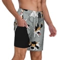 thumbnail image 2 of Kdxio Funny Beagle Active Dog Print Men'S Swim Trunks With Compression Liner 7 Inch Inseam Quick Dry Swim Shorts, 2 of 7
