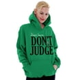 thumbnail image 4 of Christmas Dear Santa Claus Dont Judge Hoodie Sweatshirt Women Men Brisco Brands X, 4 of 6