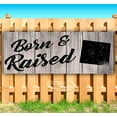 thumbnail image 1 of Born & Raised Wyoming 13 oz Vinyl Banner With Metal Grommets, 1 of 4