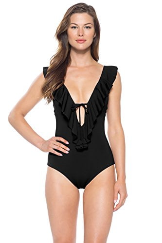 becca black one piece