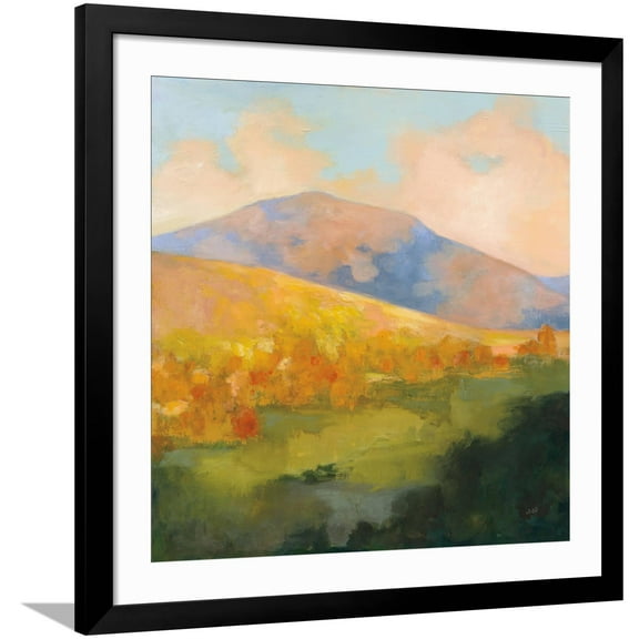 Art.com Mountain Morning Art Print by Julia Purinton, Black Frame Wall Art, 38" x 38"