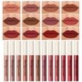 thumbnail image 2 of QIBEST 24 colores terciopelo mate lápiz labial desnudo impermeable de larga duración Sexy brillo de labios rojo taza antiadherente maquillaje tinte de labios cosméticos, 2 of 5