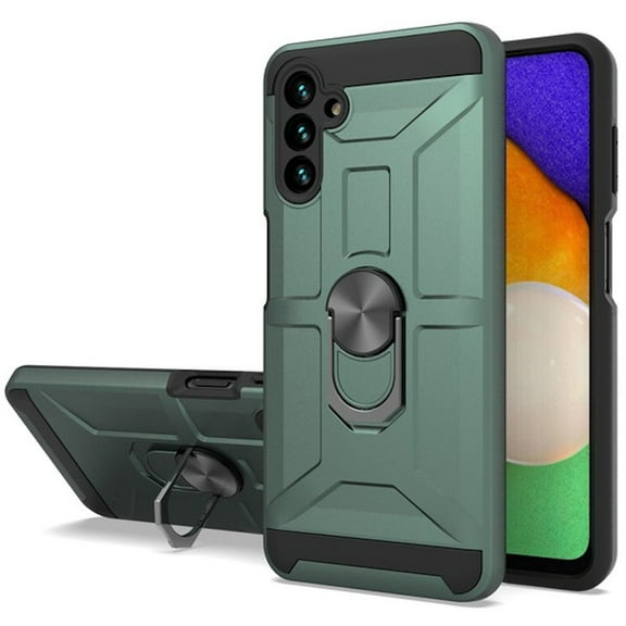 Dynamic Dual Layer Hybrid Case with Ring Holder for Samsung Galaxy A13 5G - Army Green