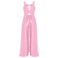 thumbnail image 4 of TiaoBug Combinaison à Sequins pour Filles Combinaisons Sans Manches Robe Maxi en Chiffon Combinaisons pour 7-14 Ans Rose 10, 4 of 6