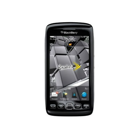 BlackBerry Torch 9850 - 3G BlackBerry smartphone - RAM 768 MB - microSD slot - LCD display - 3.7" - 800 x 480 pixels - rear camera 5 MP - Sprint Nextel - black