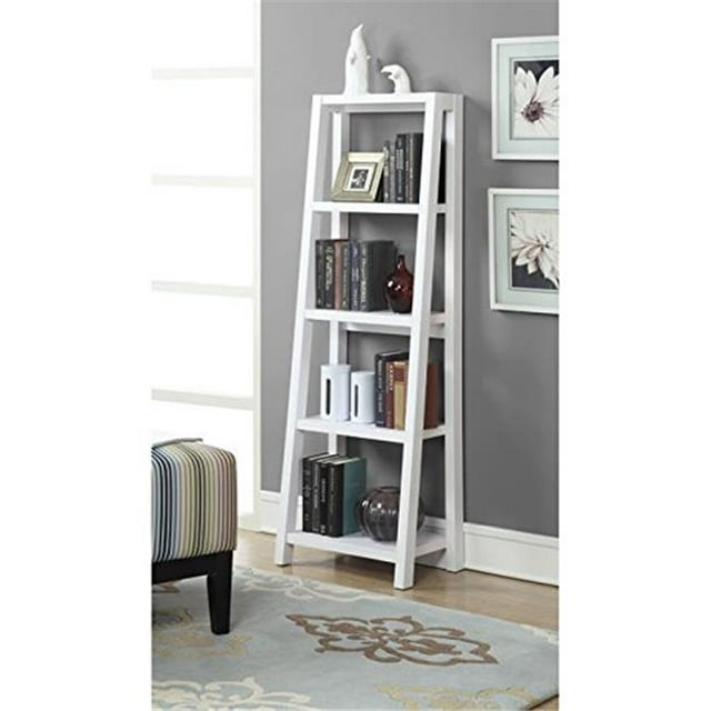 Newport Lilly Bookcase with 5 Tier Shelving - White