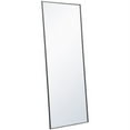 thumbnail image 3 of Allora 72" x 30" Mid Century Metal Frame Clear Beveled Mirror in Gray, 3 of 9