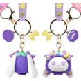 thumbnail image 2 of yeuweold Cute Keychain Gift - Kawaii Anime Star-Moon Rabbit & Demon Rabbit Key Ring Keychain for Backpack Charms Bag Pendant, 2 of 5